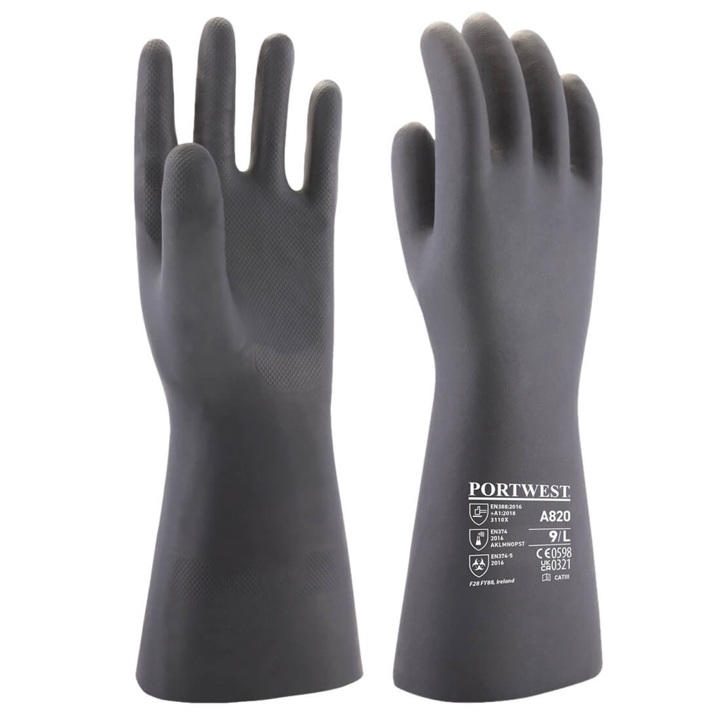 A820 Neoprene Chemical Gauntlet