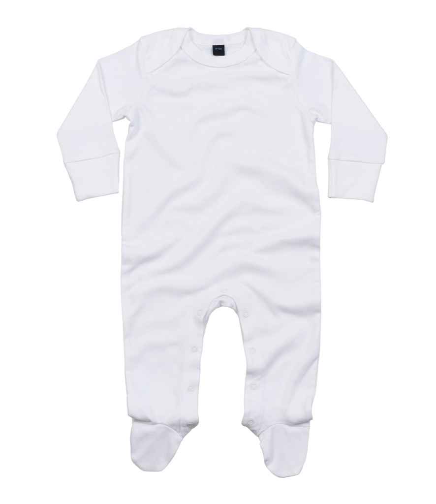 BZ35 BabyBugz Baby Sleepsuit with Scratch Mitts