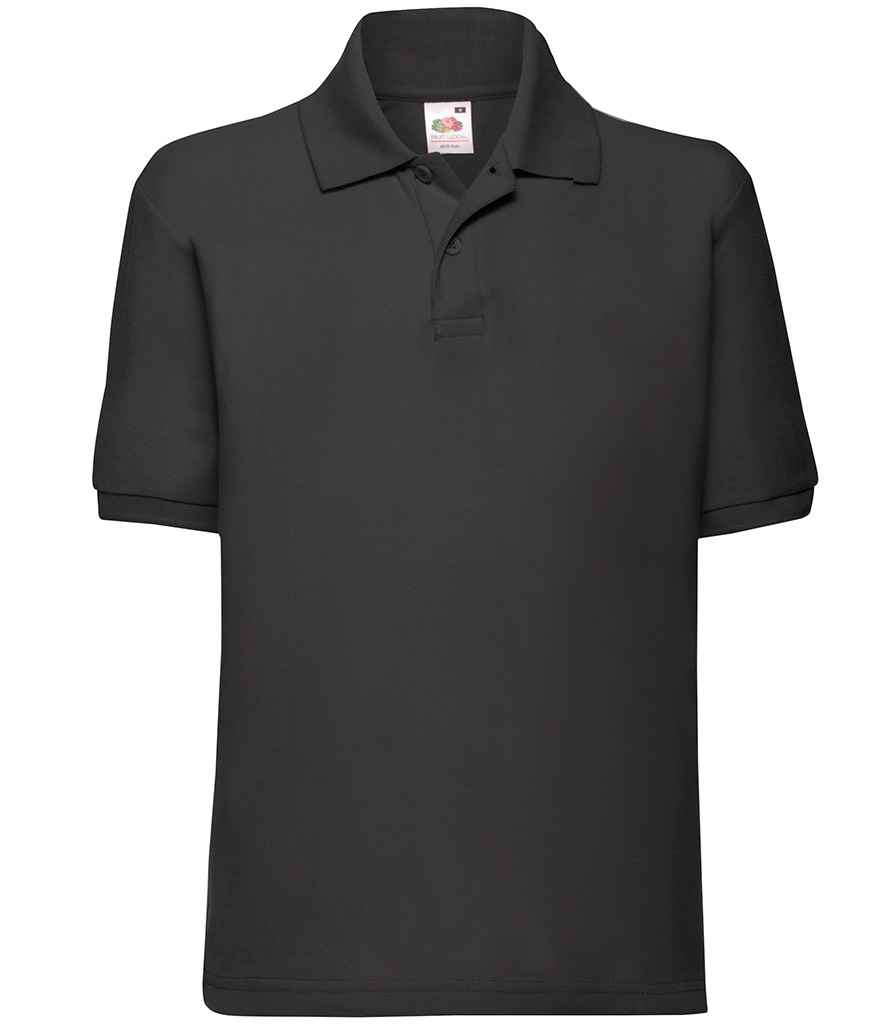 SS11B Fruit of the Loom Kids Poly/Cotton Piqué Polo Shirt