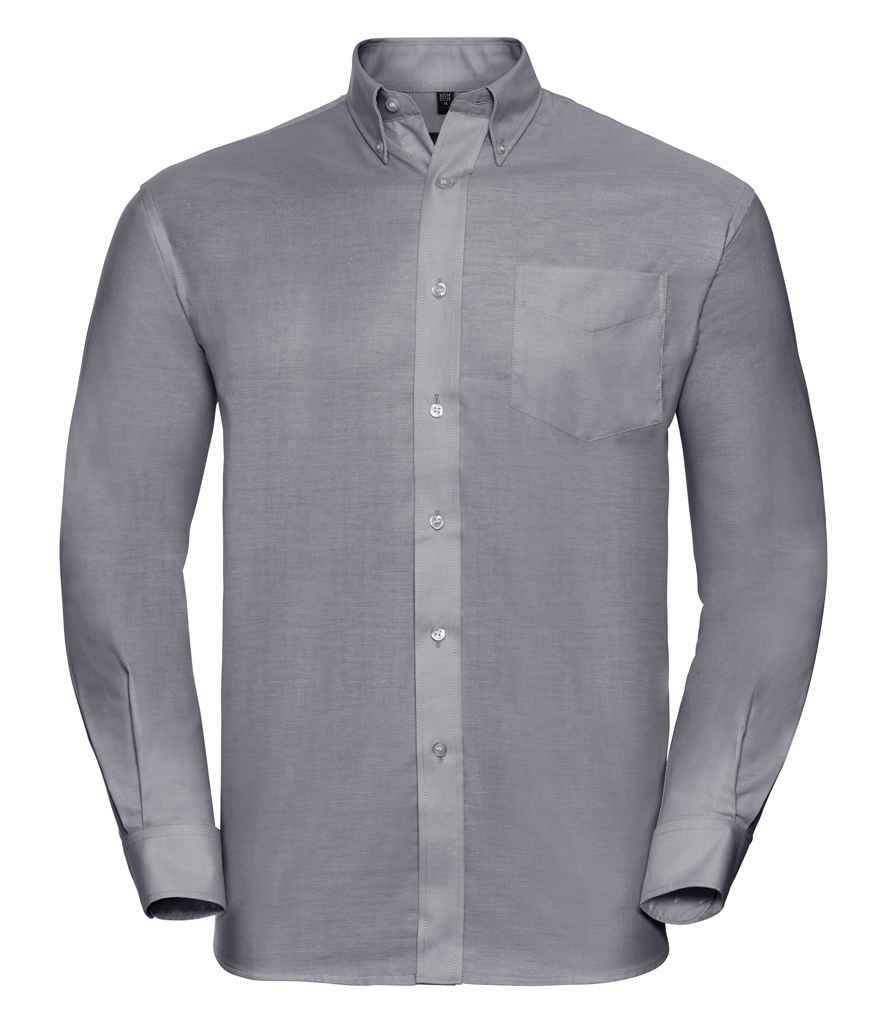932M Russell Collection Long Sleeve Easy Care Oxford Shirt