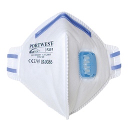 [P251WHR] P251 FFP2 Valved Fold Flat Respirator