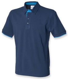 FR200 Front Row Contrast Cotton Piqué Polo Shirt
