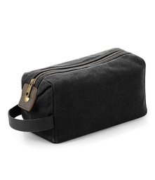 QD651 Quadra Heritage Waxed Canvas Wash Bag