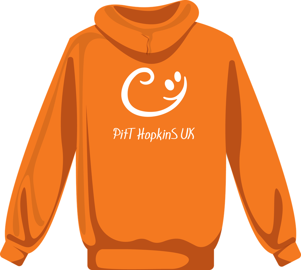 PitT Hopkins Kids GD57B Hoodie with Printed Chest & Back Logo
