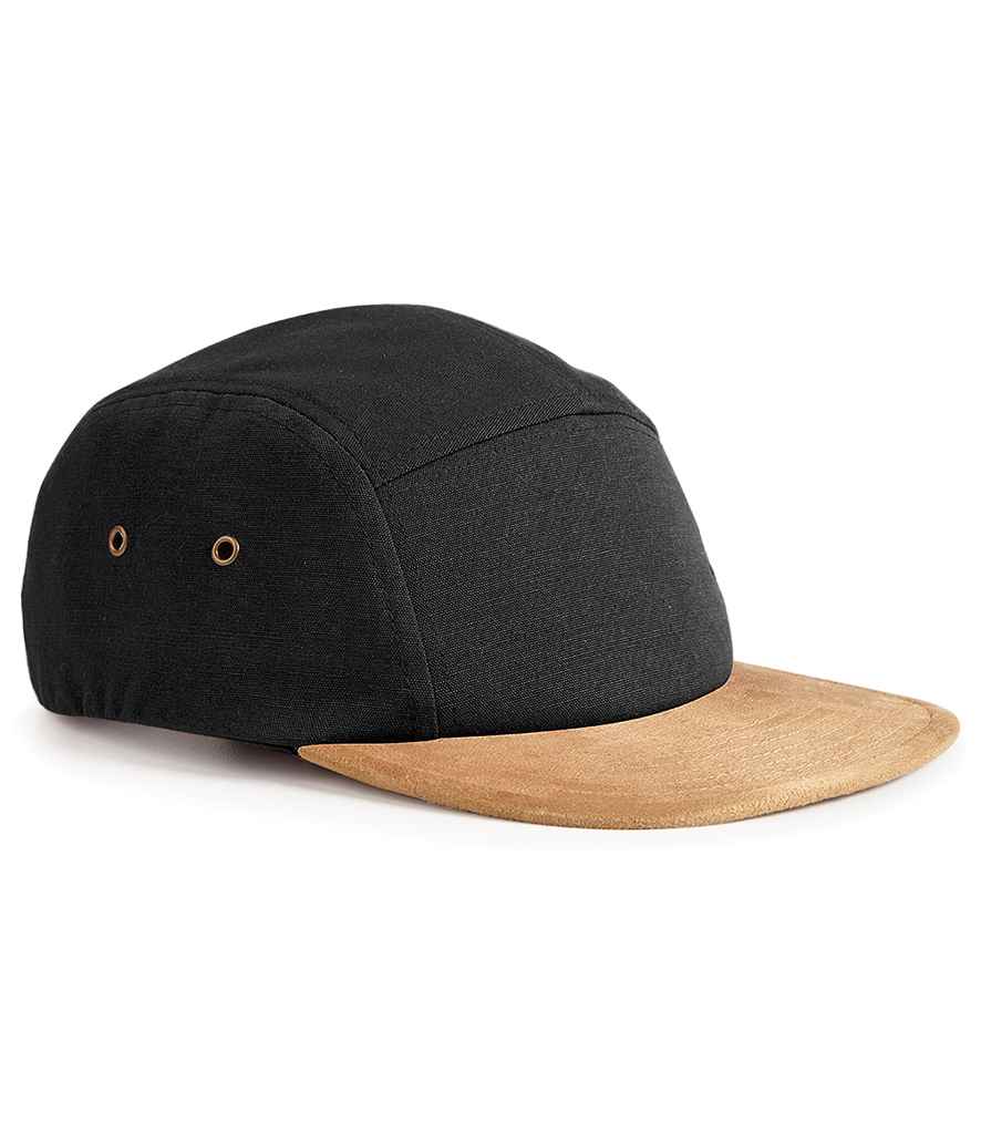 BB658 Beechfield Suede Peak 5 Panel Cap