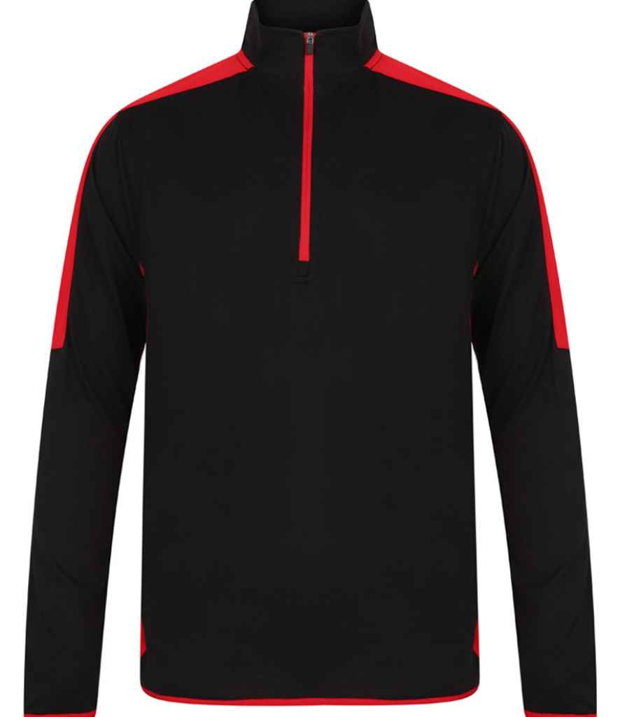 LV571 Finden and Hales Contrast Zip Neck Midlayer Top