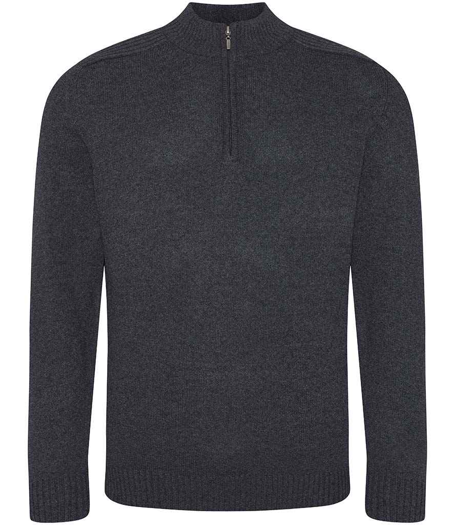 EA061 Ecologie Unisex Wakhan Zip Neck Sustainable Sweater