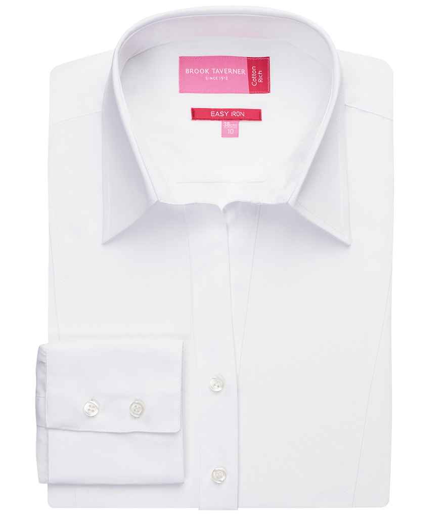 BK151 Brook Taverner Ladies Palena Long Sleeve Poplin Shirt