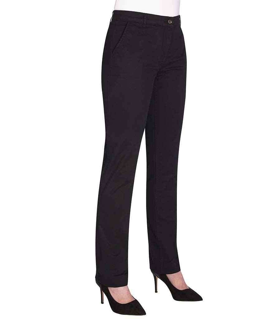 BK502 Brook Taverner Ladies Houston Slim Leg Chino Trousers