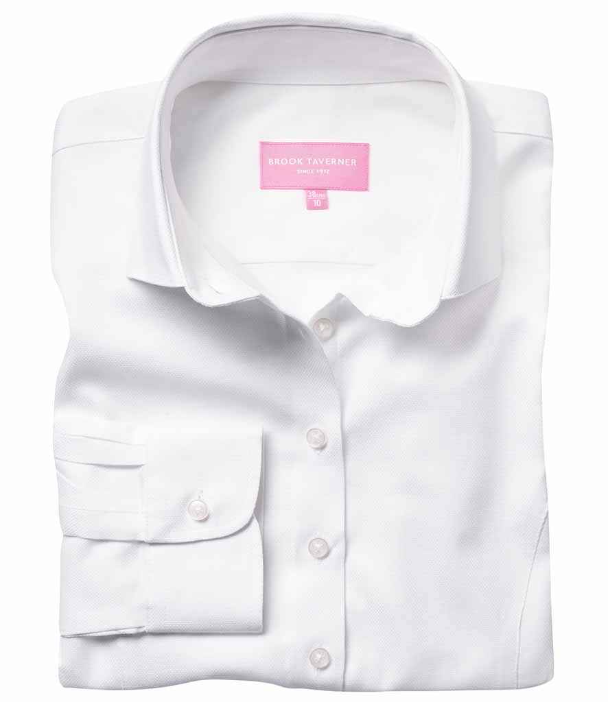 BK583 Brook Taverner Ladies Aspen Long Sleeve Oxford Shirt