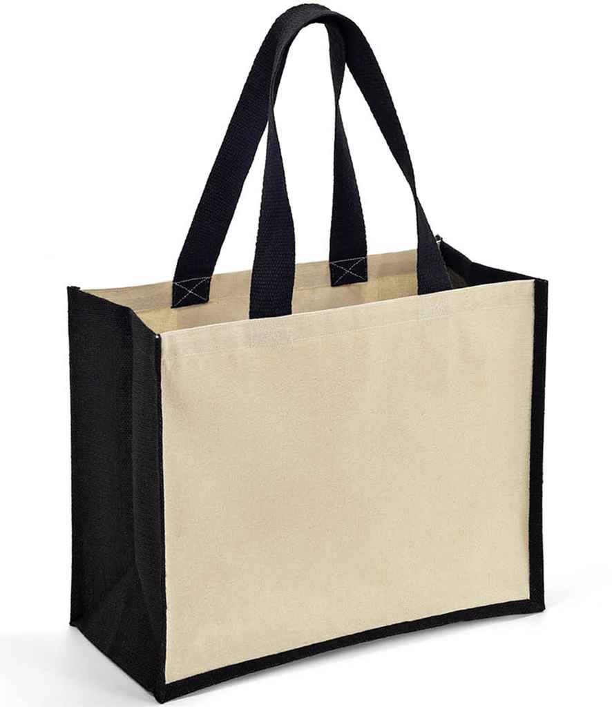BR101 Brand Lab Jute and Canvas Shopper