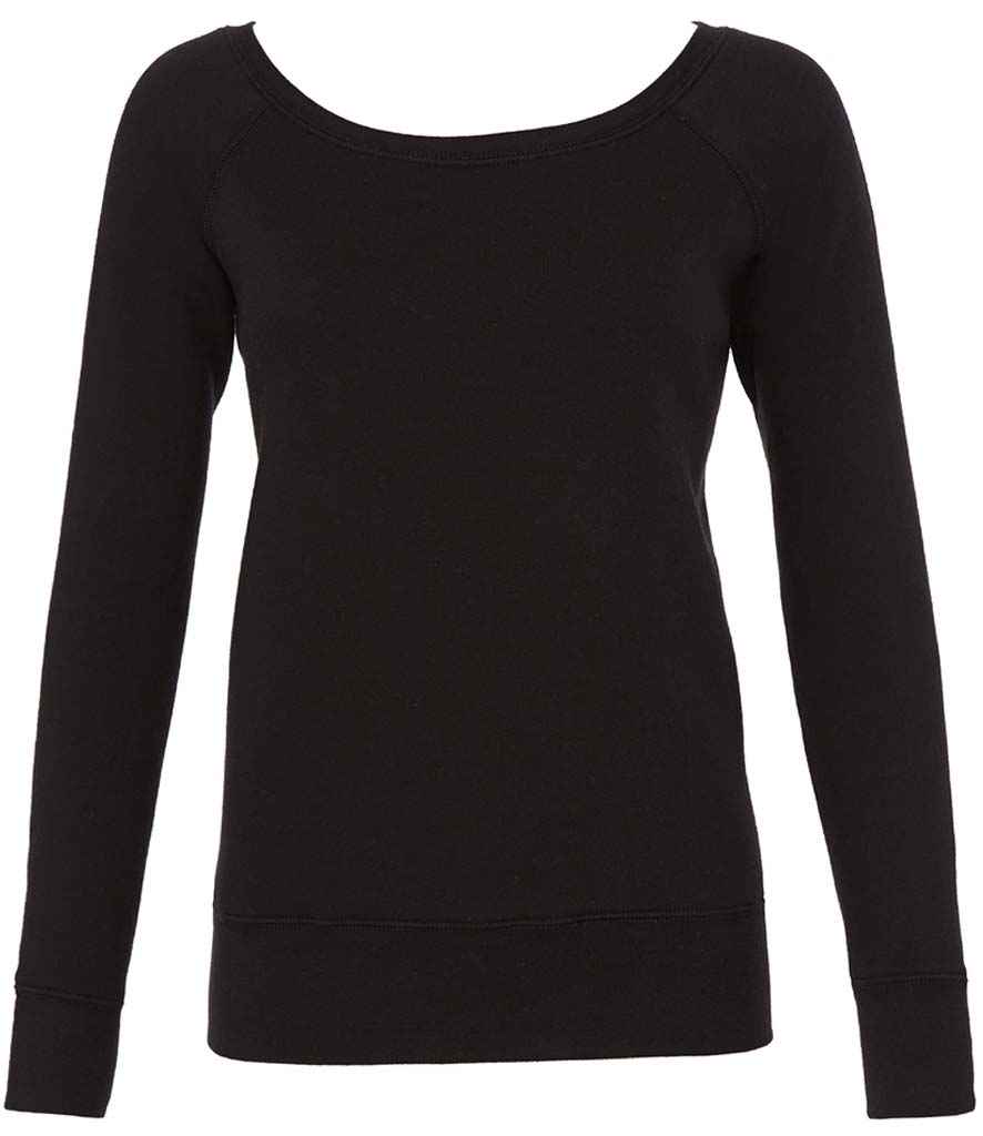 BL7501 Bella Ladies Tri-Blend Sponge Fleece Wide Neck Sweatshirt