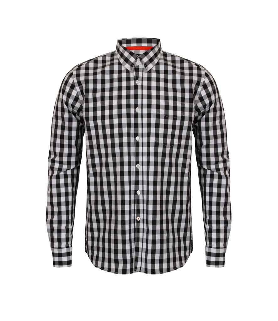 FR500 Front Row Long Sleeve Checked Cotton Shirt