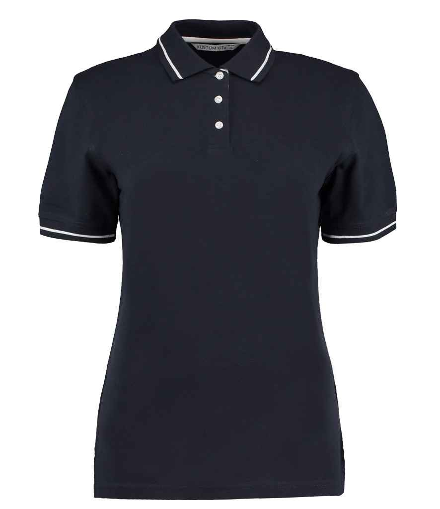 K706 Kustom Kit Ladies St Mellion Tipped Cotton Piqué Polo Shirt