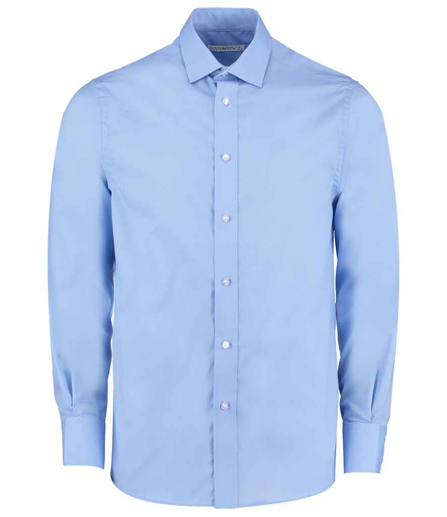 K131 Kustom Kit Long Sleeve Tailored Business Shirt