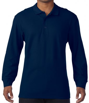 Ysgol Plas Brondyffryn Navy Long sleeve polo shirt - SS24