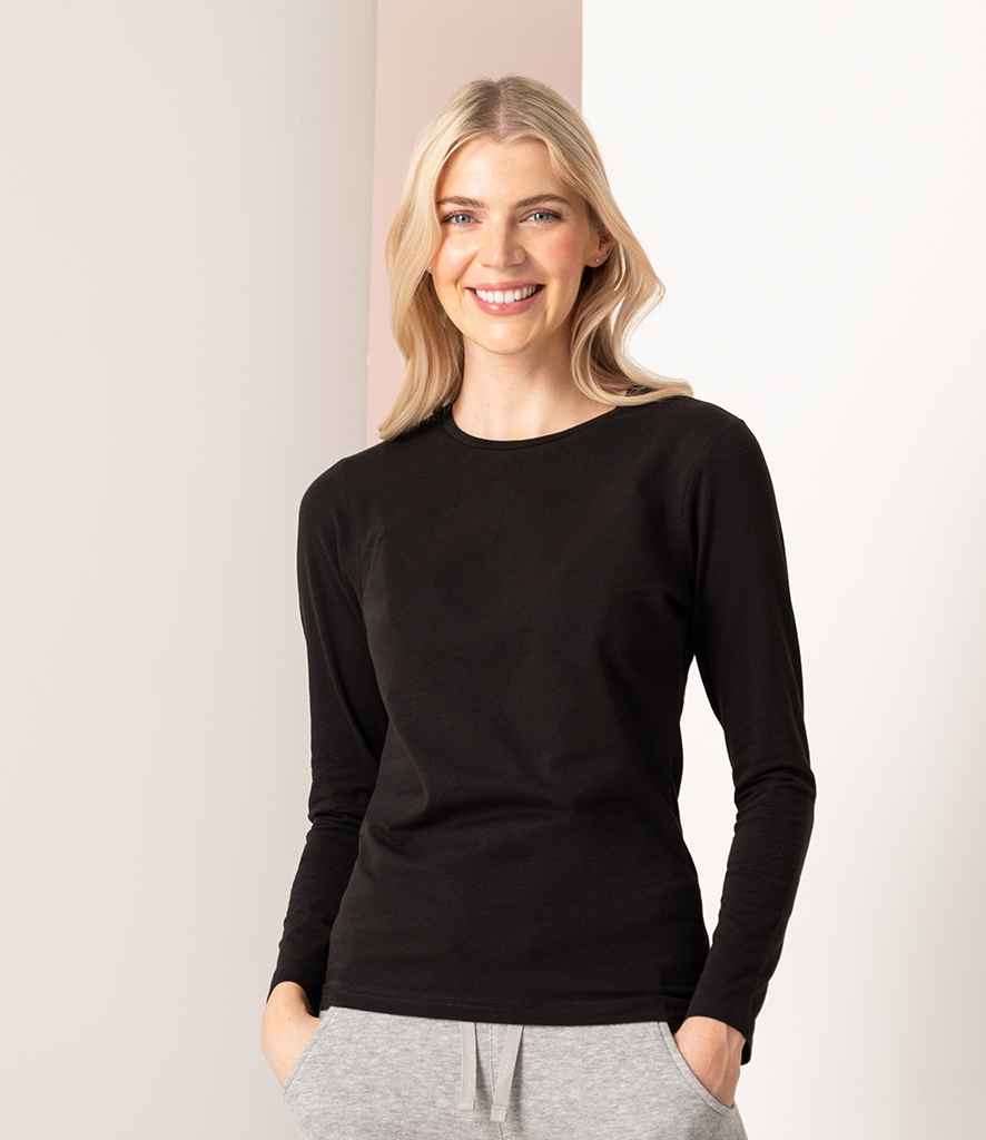 Queens School of Music - SK124 SF Ladies Feel Good Long Sleeve Stretch T-Shirt