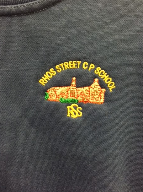 Rhos St CP School Sweater Small/Medium (Dark Royal) 3SD