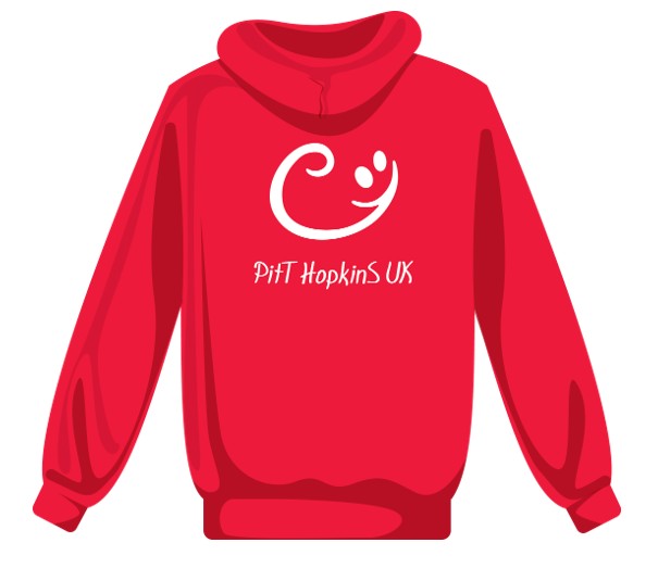 PitT Hopkins Adults GD57 Hoodie with Large Printed Back Logo (£18.86 Inc VAT)