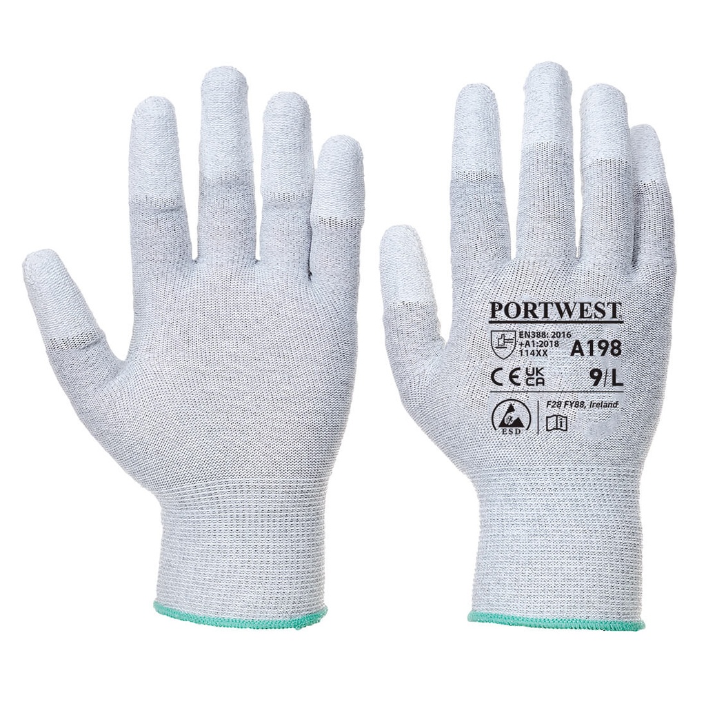 A198 Antistatic PU Fingertip Glove