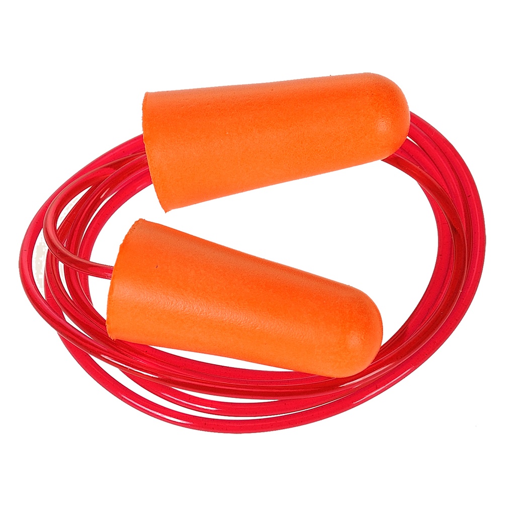 EP08 Corded PU Foam Ear Plugs (200 pairs)