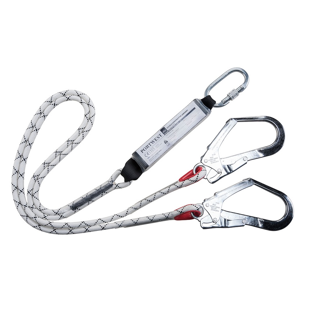 FP55 Double Kernmantle Lanyard With Shock Absorber