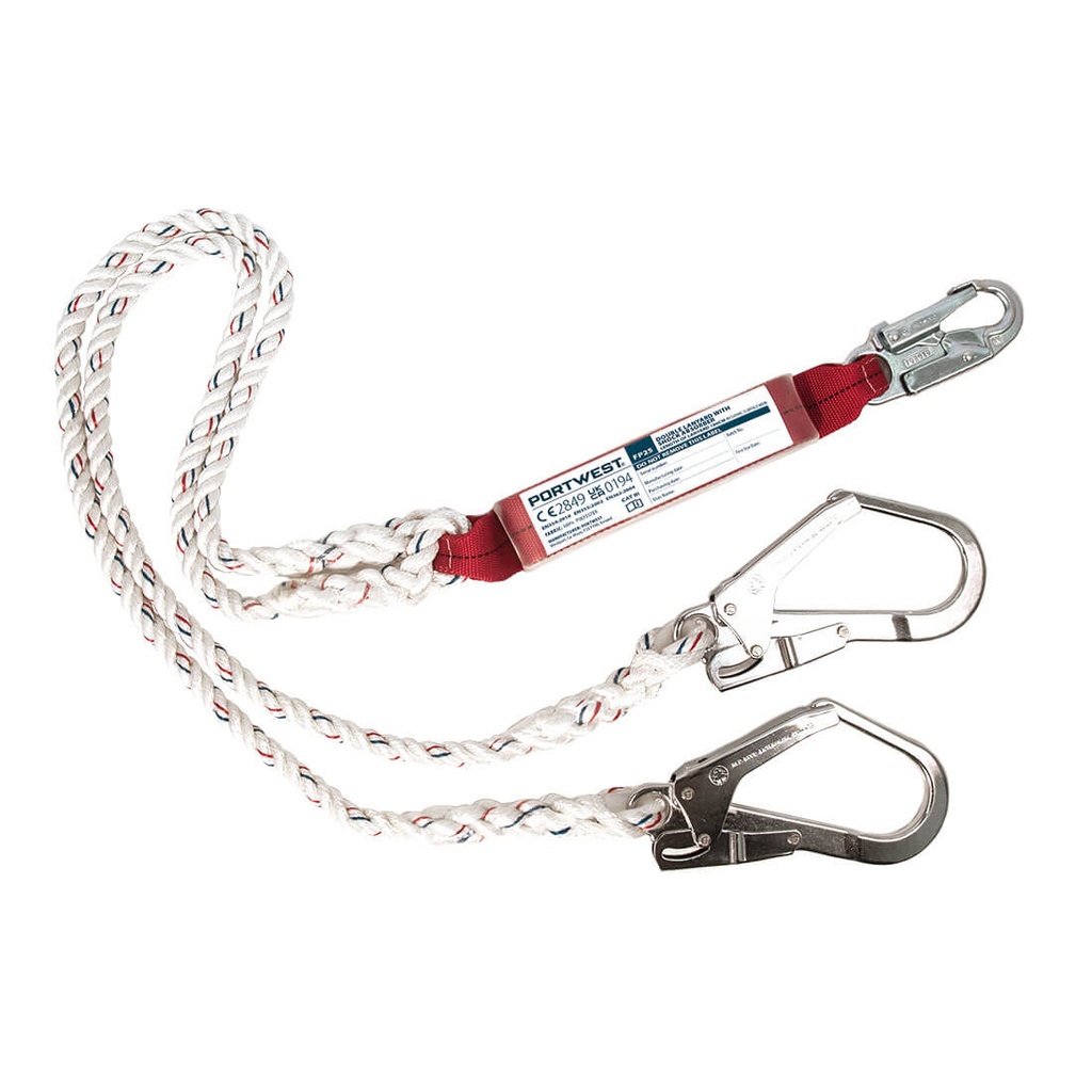 FP25 Double Lanyard With Shock Absorber