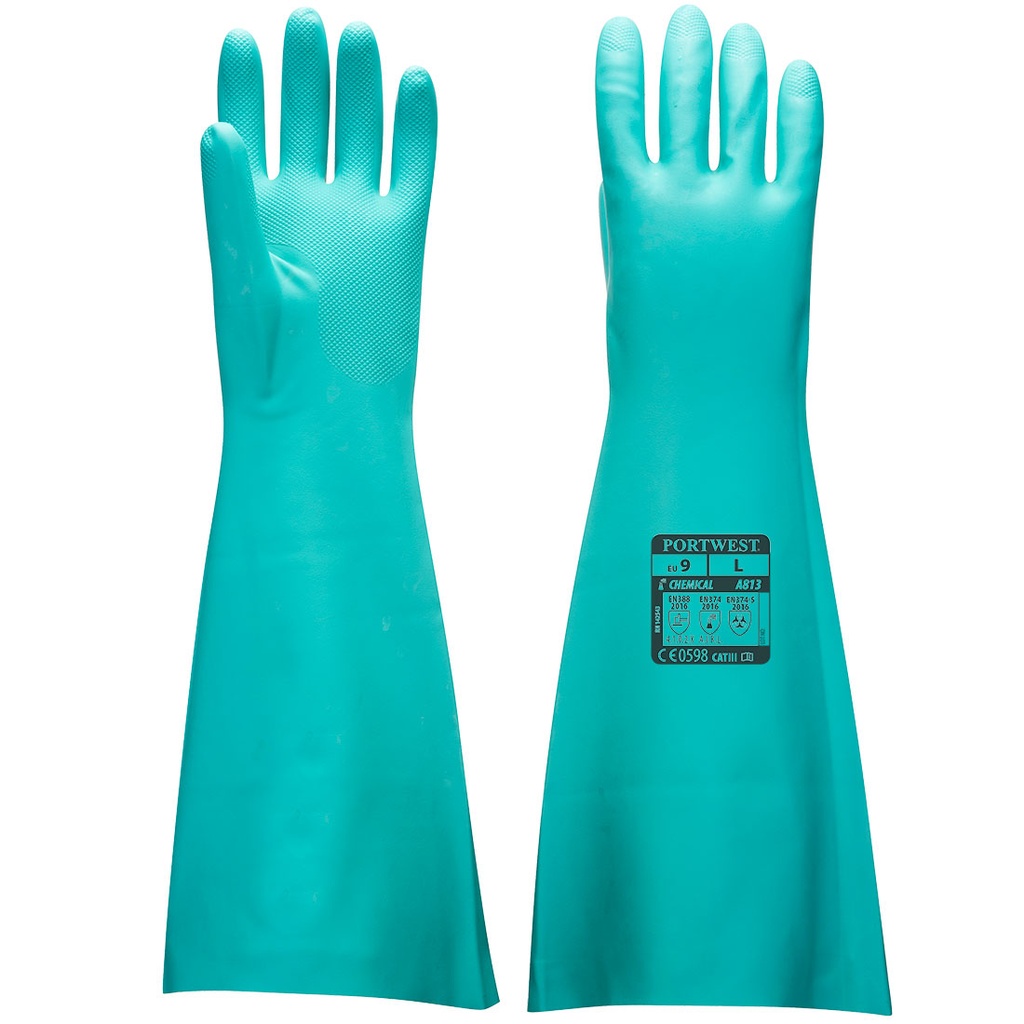 A813 Extended Length Nitrile Gauntlet