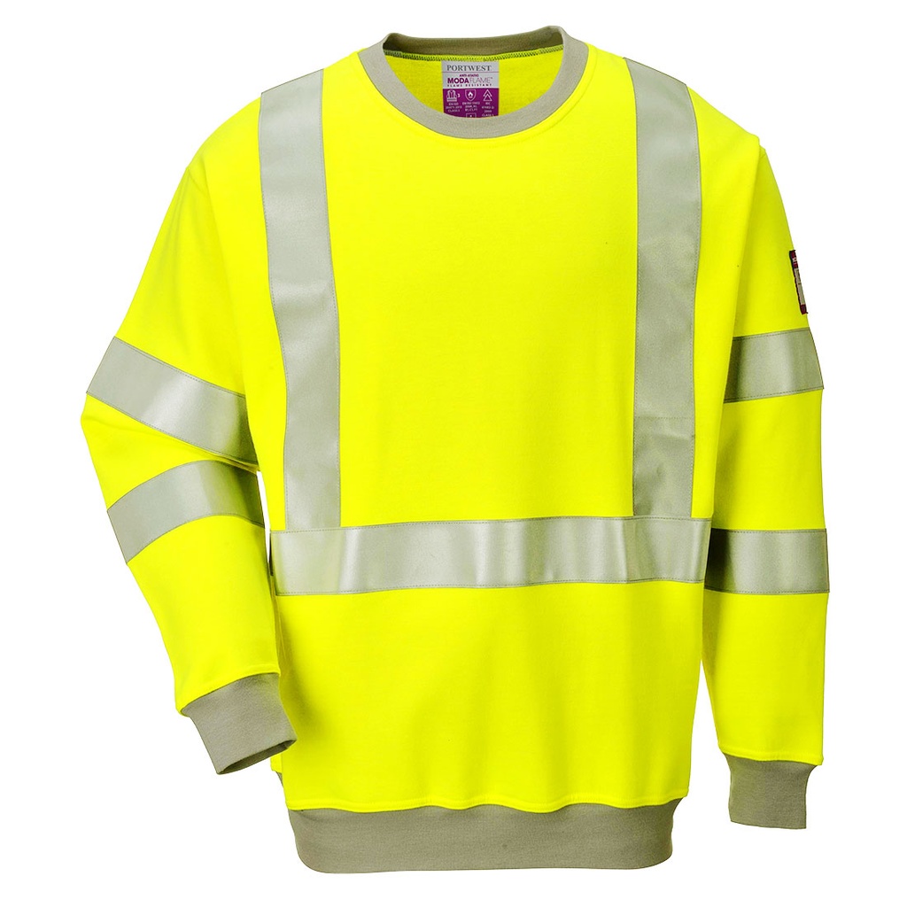 FR72 Flame Resistant Anti-Static Hi-Vis Sweatshirt