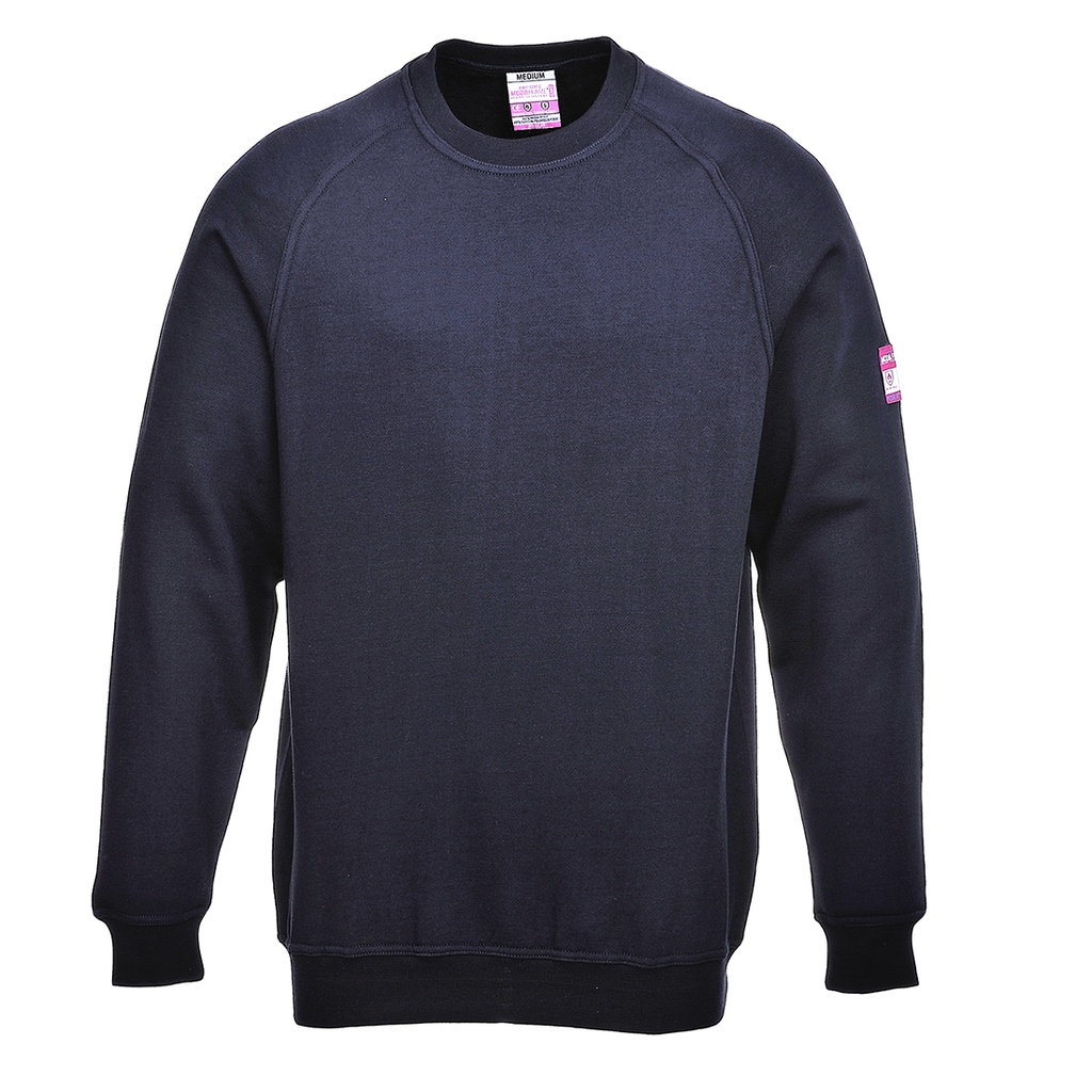 FR12 Flame Resistant Anti-Static Long Sleeve Sweatshirt