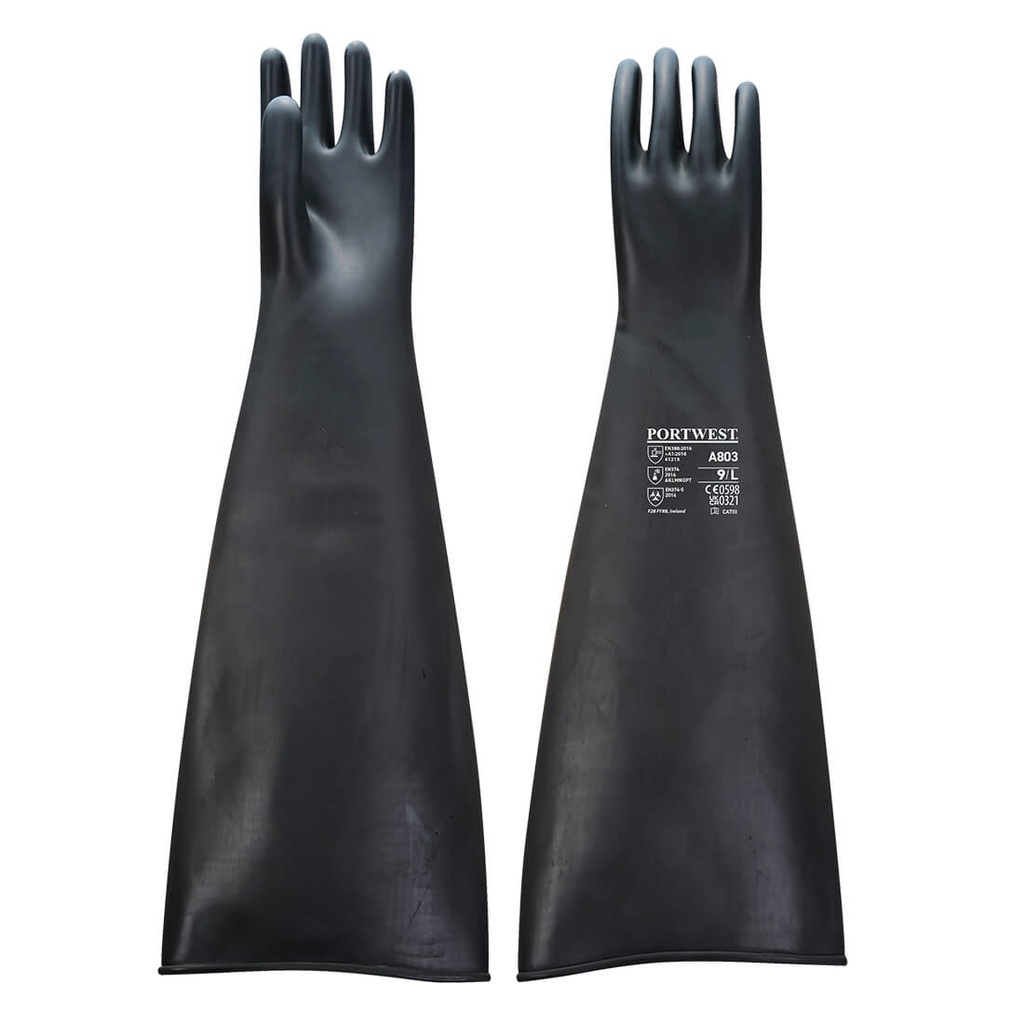 A803 Heavyweight Latex Rubber Gauntlet 600mm