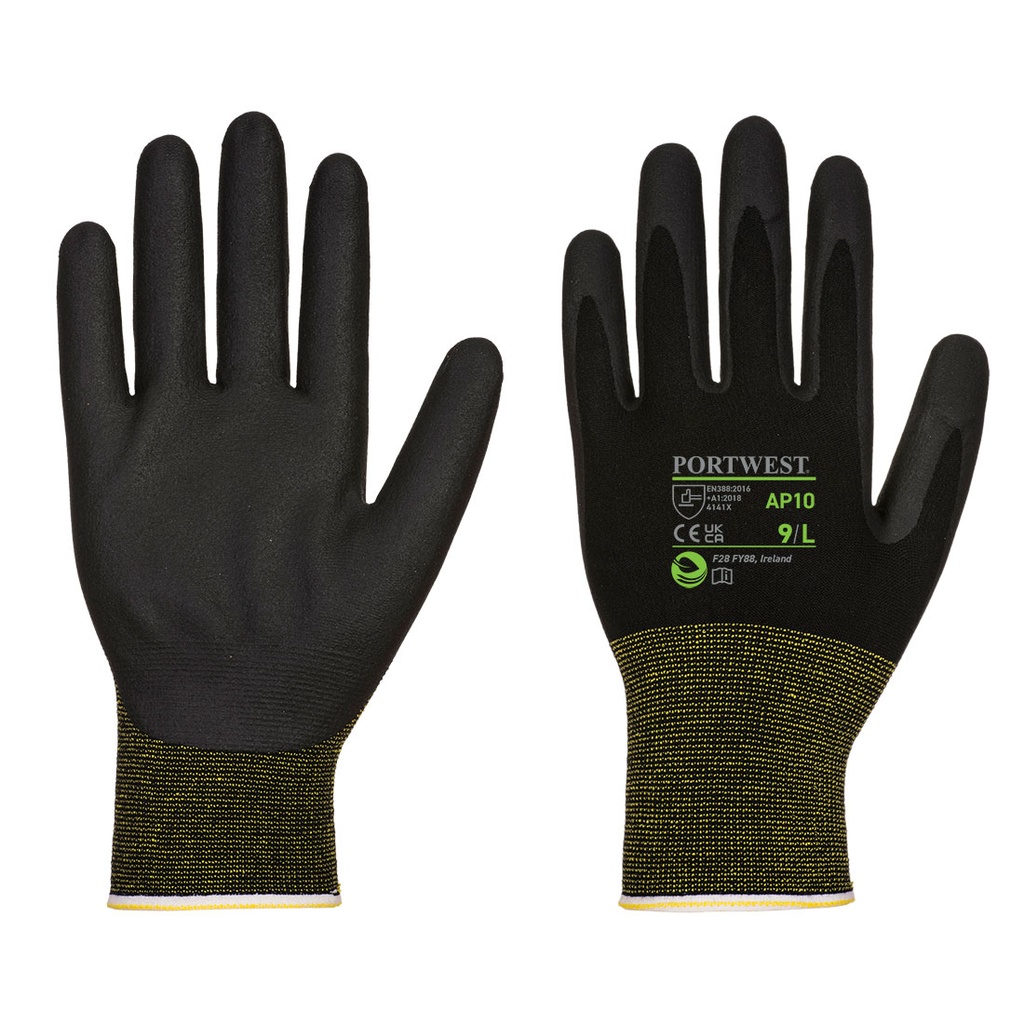 AP10 NPR15 Foam Nitrile Bamboo Glove - 12 pack