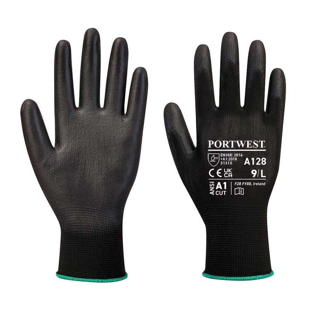 A128 PU Palm Glove Latex Free (Retail Pack)