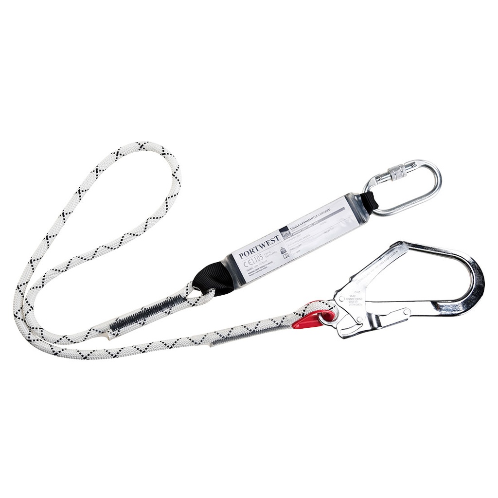 FP56 Single Kernmantle Lanyard With Shock Absorber