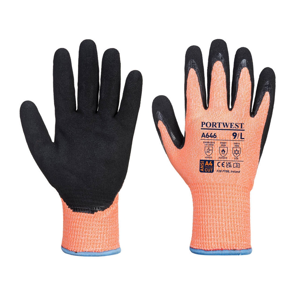 A646 Vis-Tex Winter HR Cut Glove Nitrile