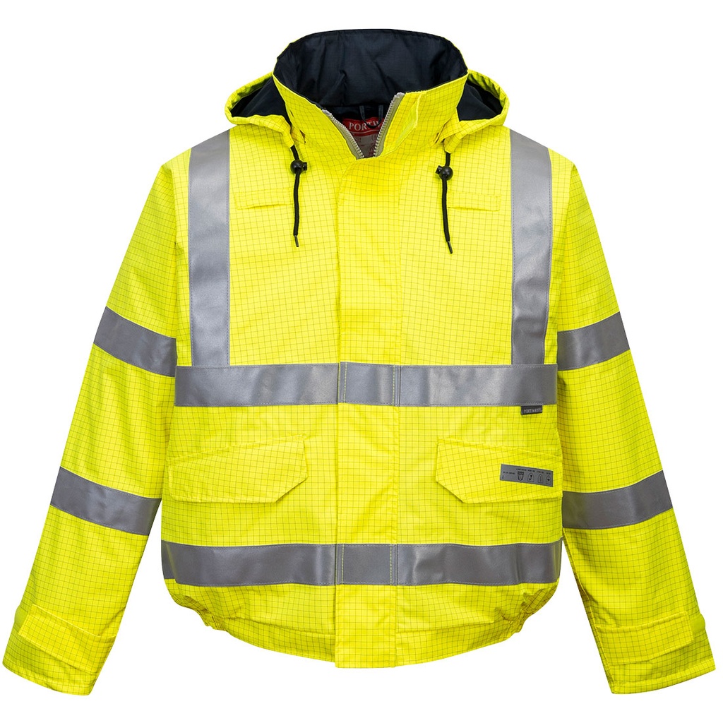 S773 Bizflame Rain Hi-Vis Antistatic FR Bomber Jacket