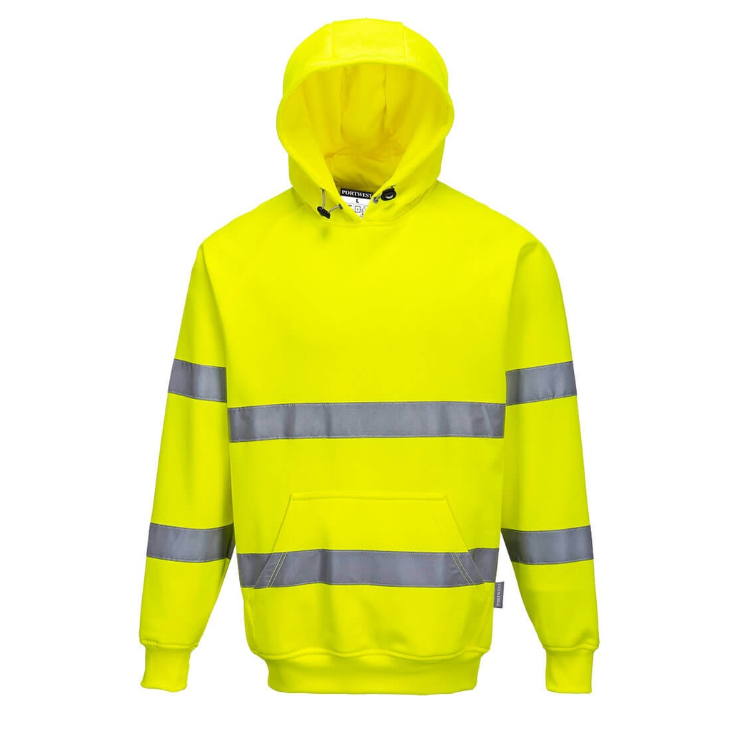 B304 Hi-Vis Hooded Sweatshirt