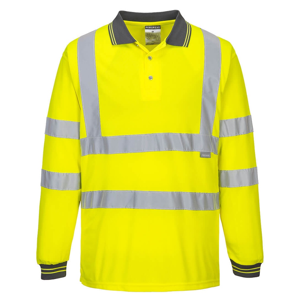 S277 Hi-Vis Long Sleeved Polo