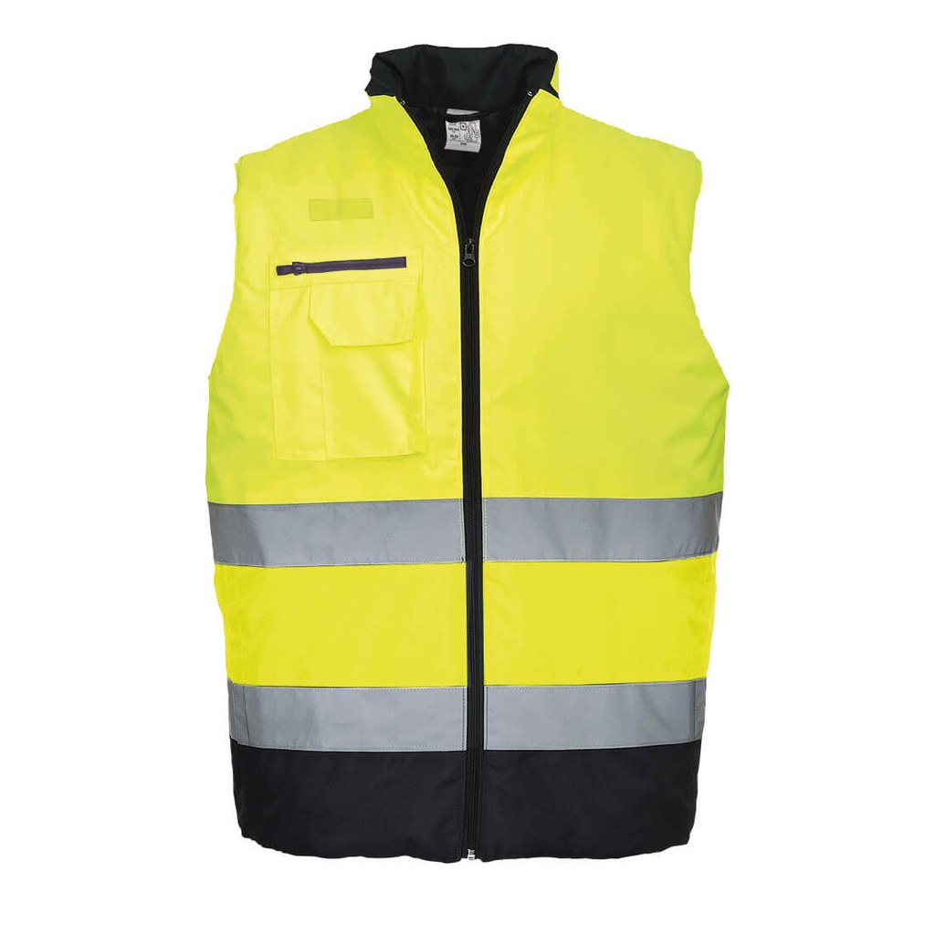 S267 Hi-Vis Two Tone Bodywarmer