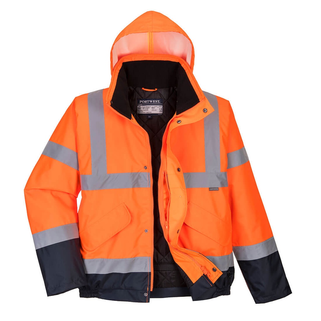 S266 Hi-Vis Two Tone Bomber Jacket