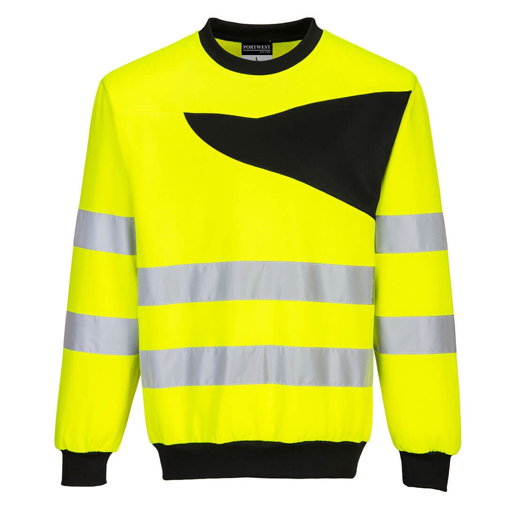 PW277 PW2 Hi-Vis Crew Neck Sweatshirt