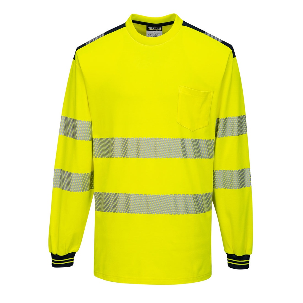 T185 PW3 Hi-Vis T-Shirt L/S