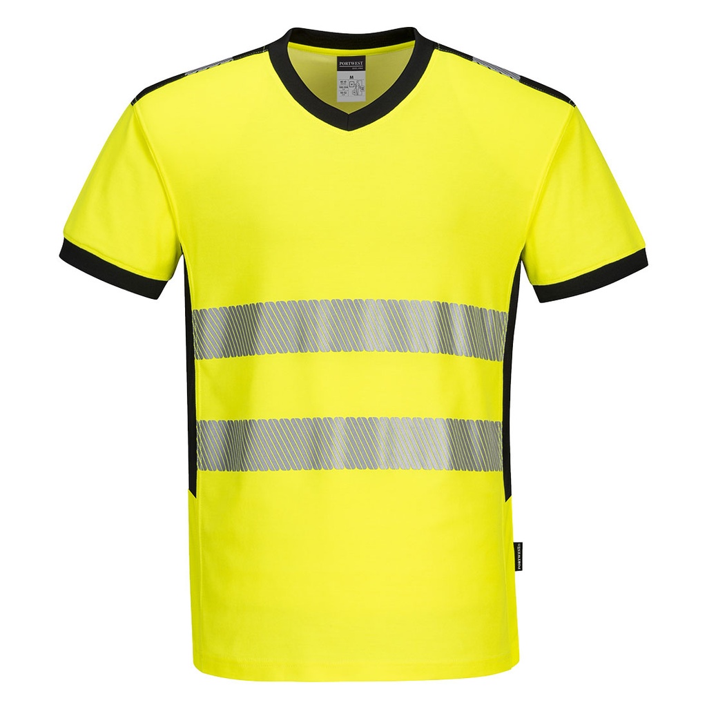 PW310 PW3 Hi-Vis V-Neck T-Shirt