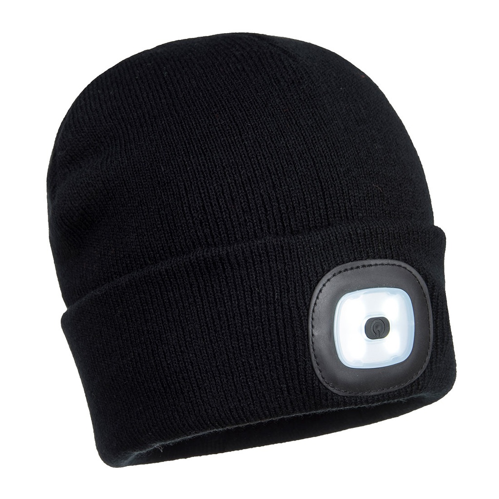 B028 Rechargeable Twin LED Beanie