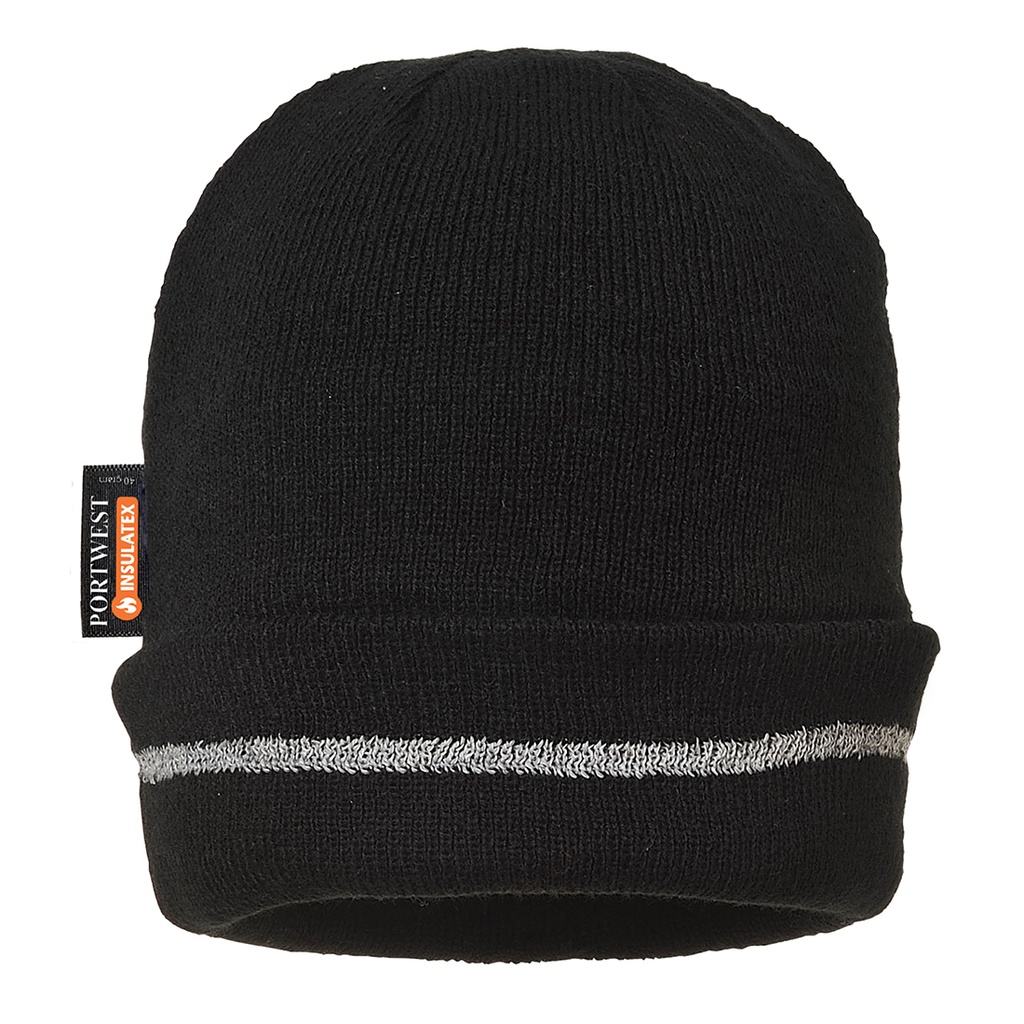 B023 Reflective Trim Knit Hat Insulatex Lined