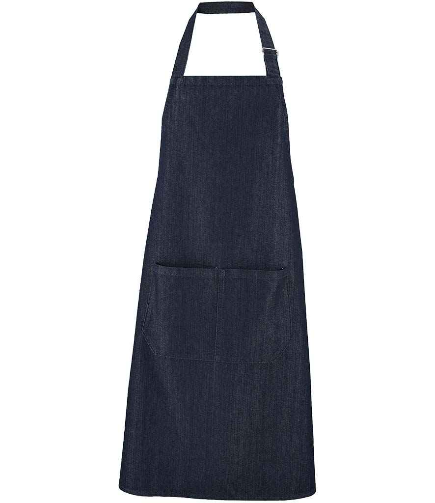 2104 SOL'S Grant Denim Bib Apron with Pocket