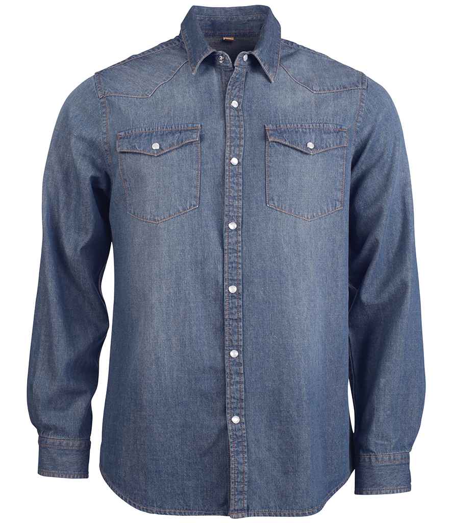 KB519 Kariban Long Sleeve Denim Shirt