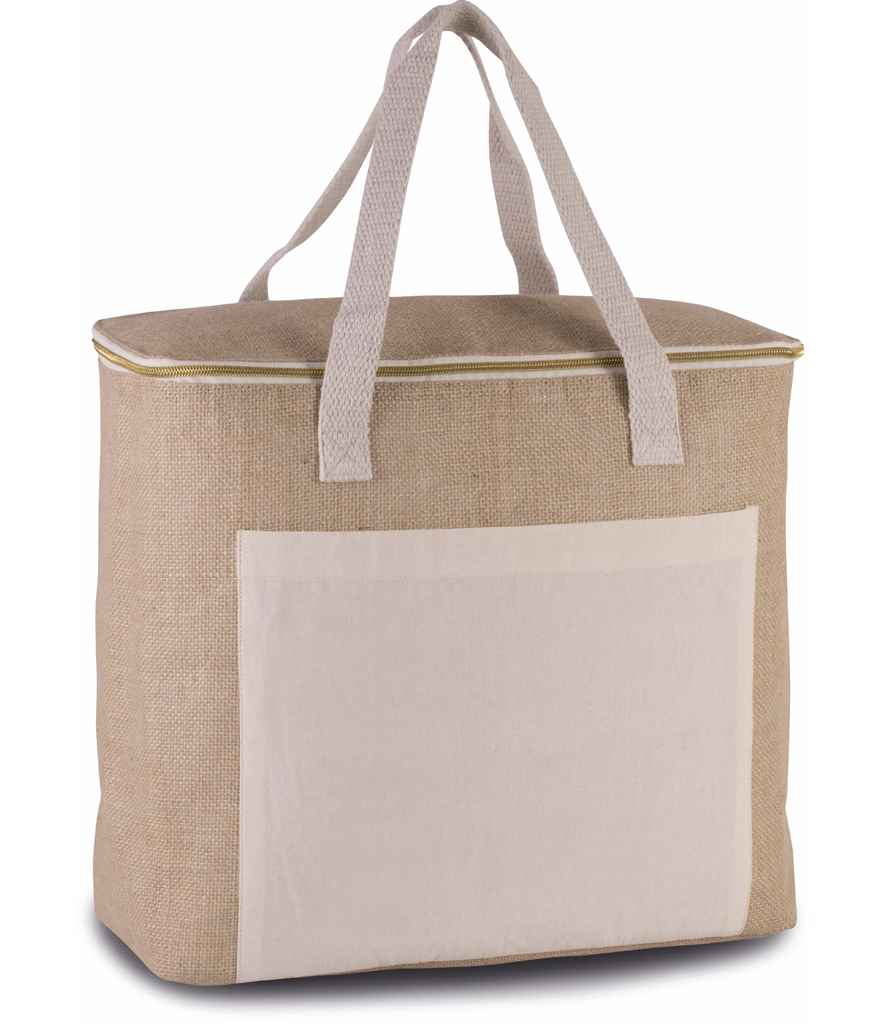 KI0354 Kimood Large Jute Cool Bag