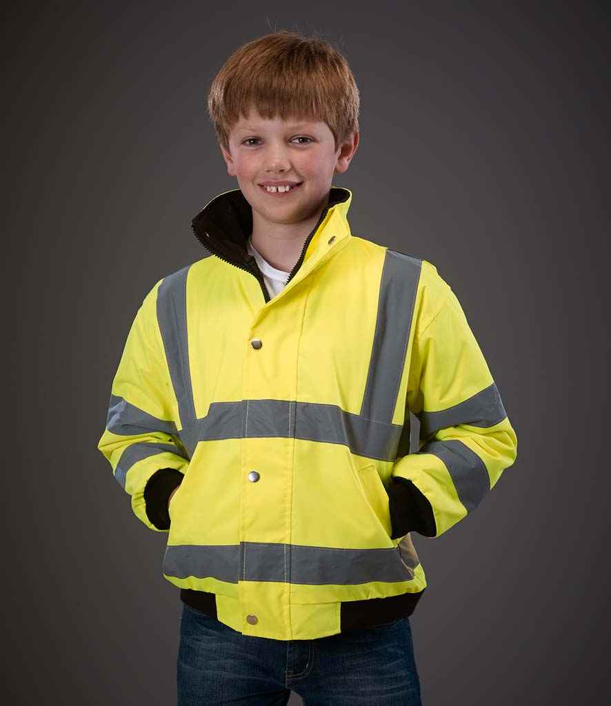 YK200B Yoko Kids Hi-Vis Bomber Jacket