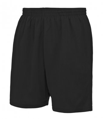 AWDis Just Cool Mesh Lined Black Shorts (S-XL)(£7.32 INC VAT)